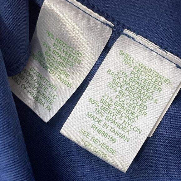 LILLY PULITZER Luxletic 24" Leggings Medium Blue Weekender High-Rise UPF 50+ - Picture 8 of 11